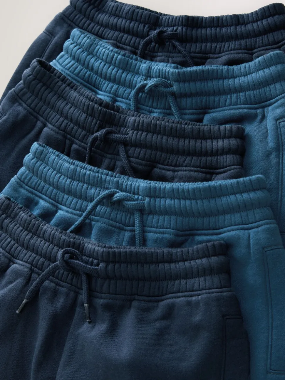 Marineblauw - Basic joggingbroeken, set van 5 (3-16jaar)