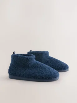 Marineblauw - Borg pantoffels