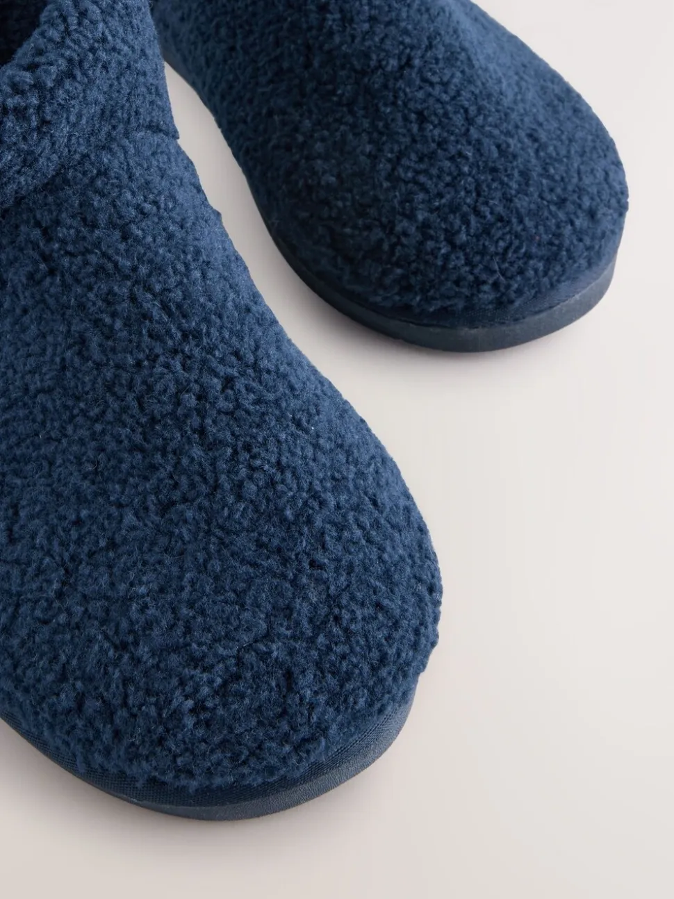 Marineblauw - Borg pantoffels