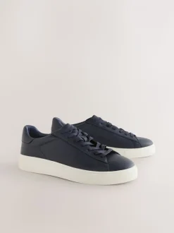 Marineblauw - Chic-casual lange sneakers
