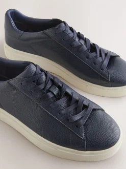 Marineblauw - Chic-casual lange sneakers