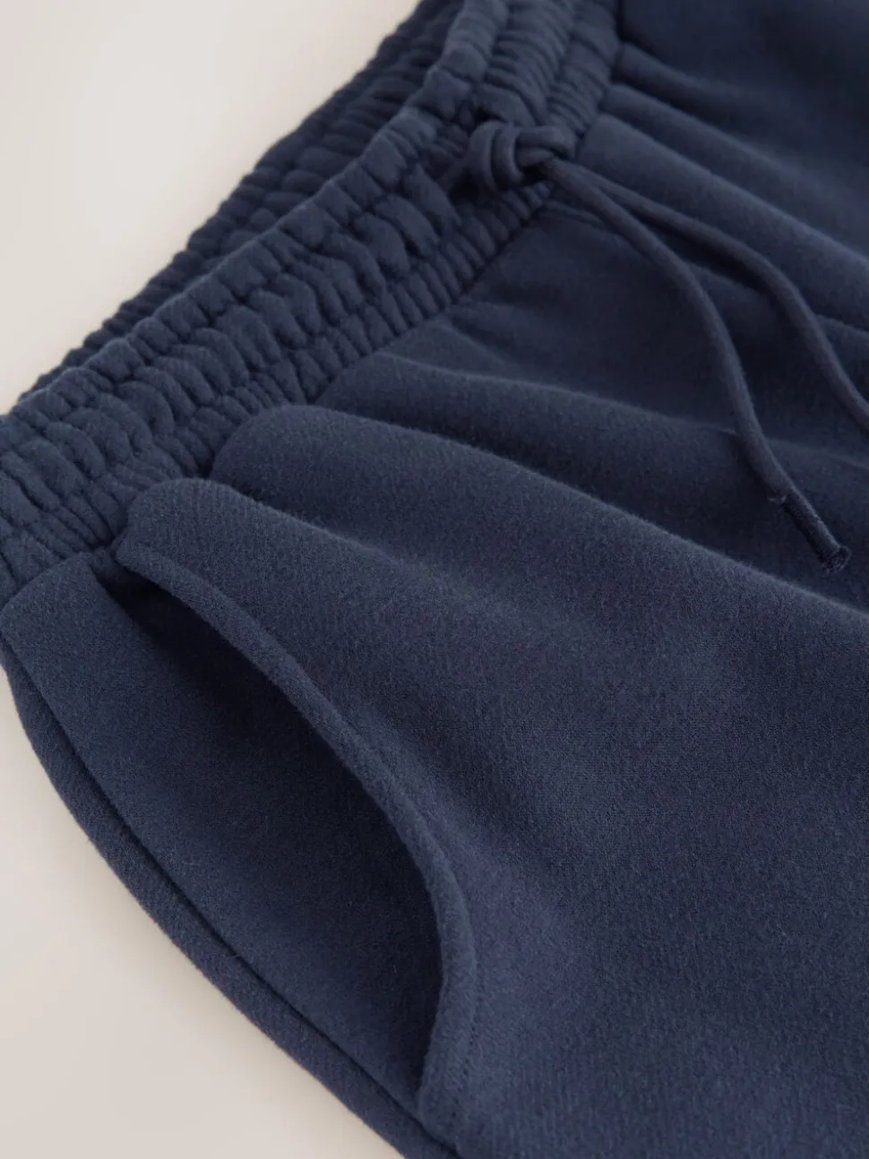 Marineblauw - Essentiële jersey joggingbroek met manchetten