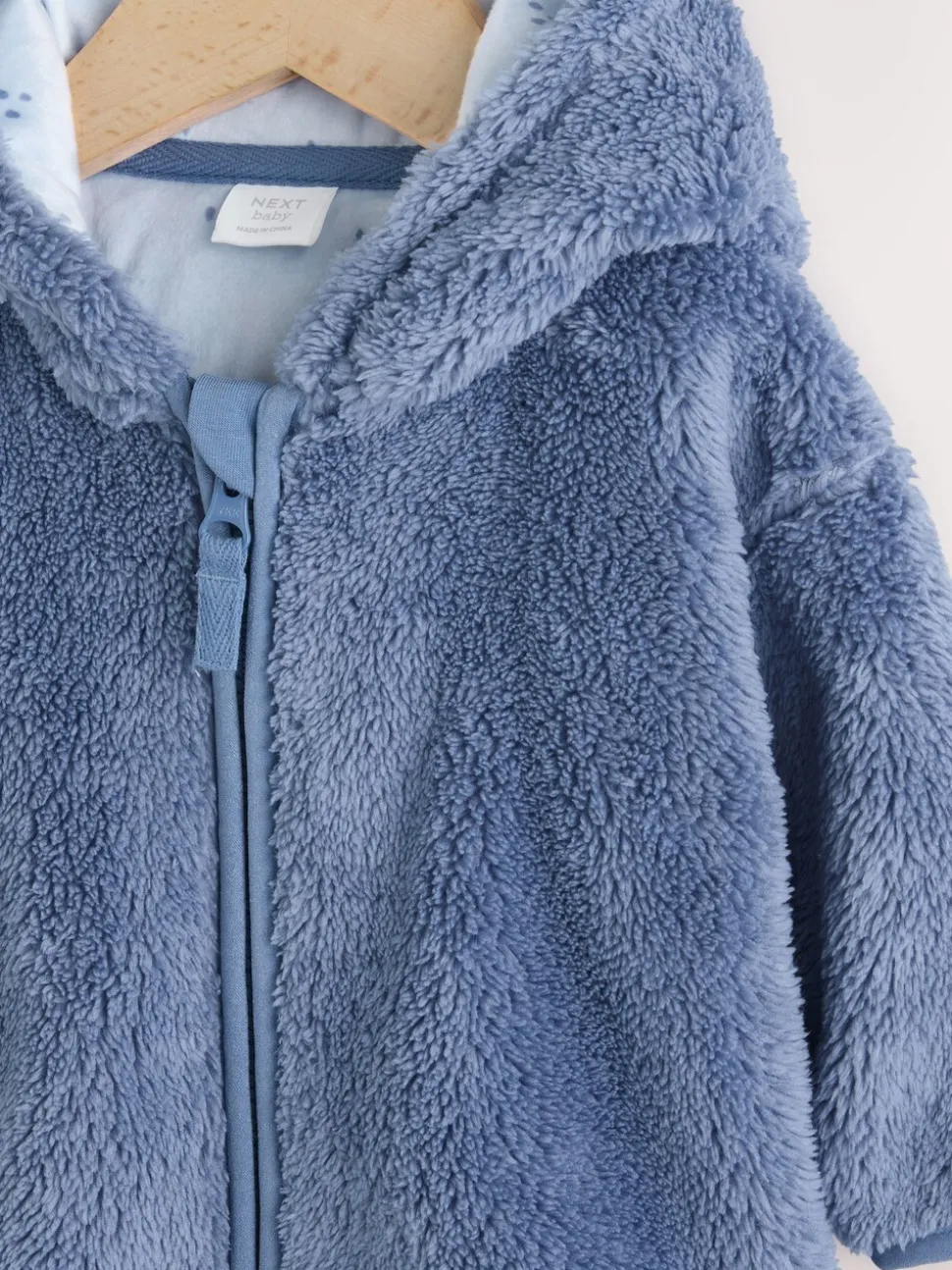 Marineblauw - Fleece Baby Jacket met ritssluiting (0mnd-2jr)