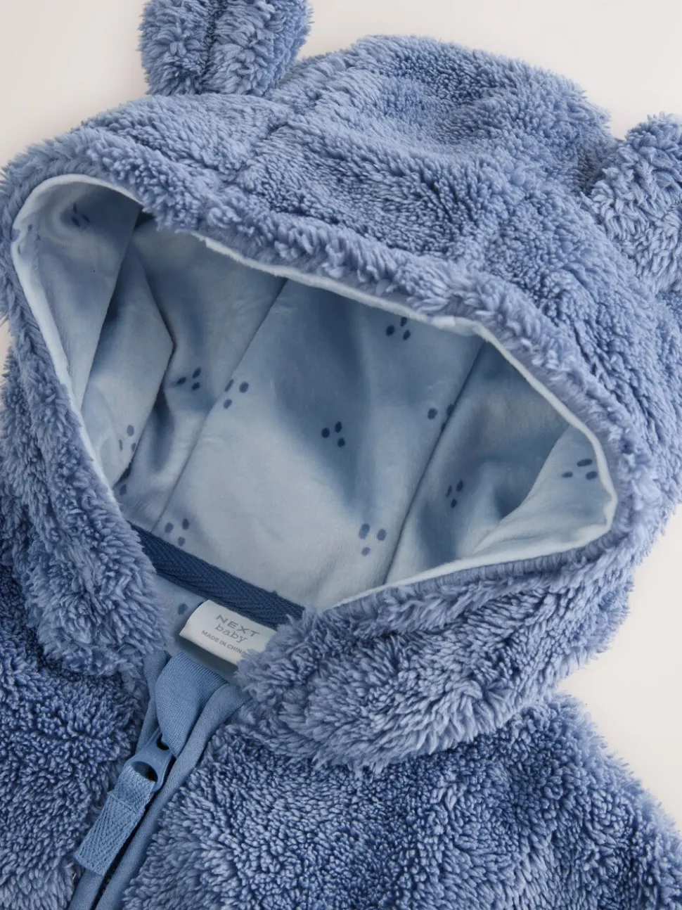 Marineblauw - Fleece Baby Jacket met ritssluiting (0mnd-2jr)
