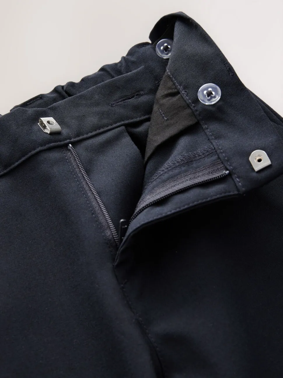 Marineblauw - Formele skinny schoolbroek met stretch (3-17 jr)