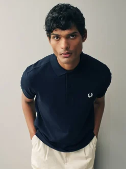 Marineblauw - Fred Perry-poloshirt