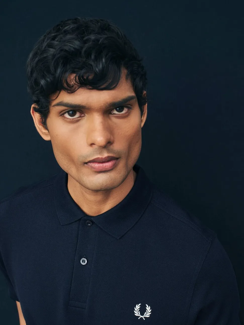 Marineblauw - Fred Perry-poloshirt