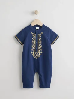 Marineblauw - Gelegenheidsrompertje voor baby's (0mnd -2jr)