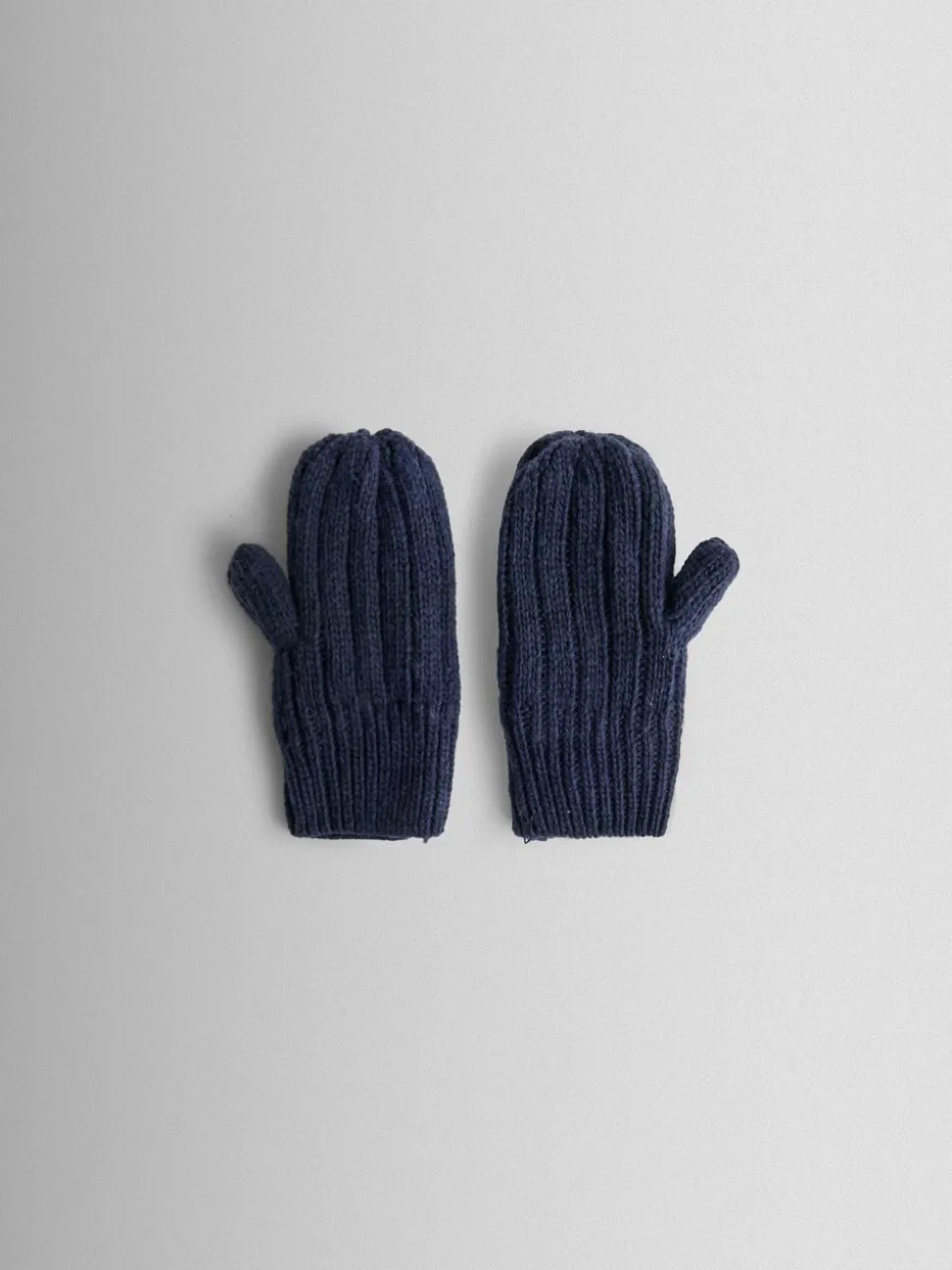 Marineblauw - JoJo Maman Bébé Knitted Mittens