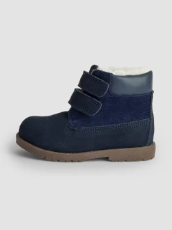 Marineblauw - JoJo Maman Bébé Leather Boots