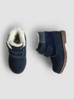 Marineblauw - JoJo Maman Bébé Leather Boots