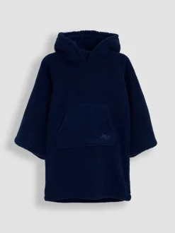 Marineblauw - JoJo Maman Bébé Cosy Hooded Blanket