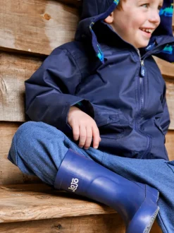 Marineblauw - JoJo Maman Bébé Plain Wellies