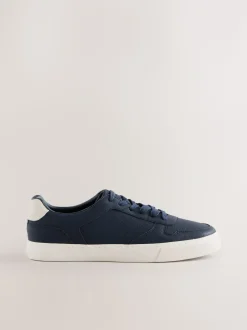 Marineblauw - Low Court Trainers