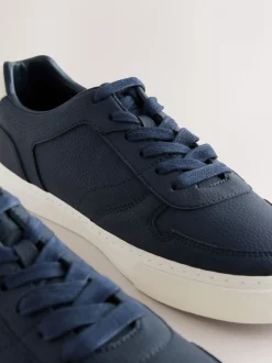 Marineblauw - Low Court Trainers