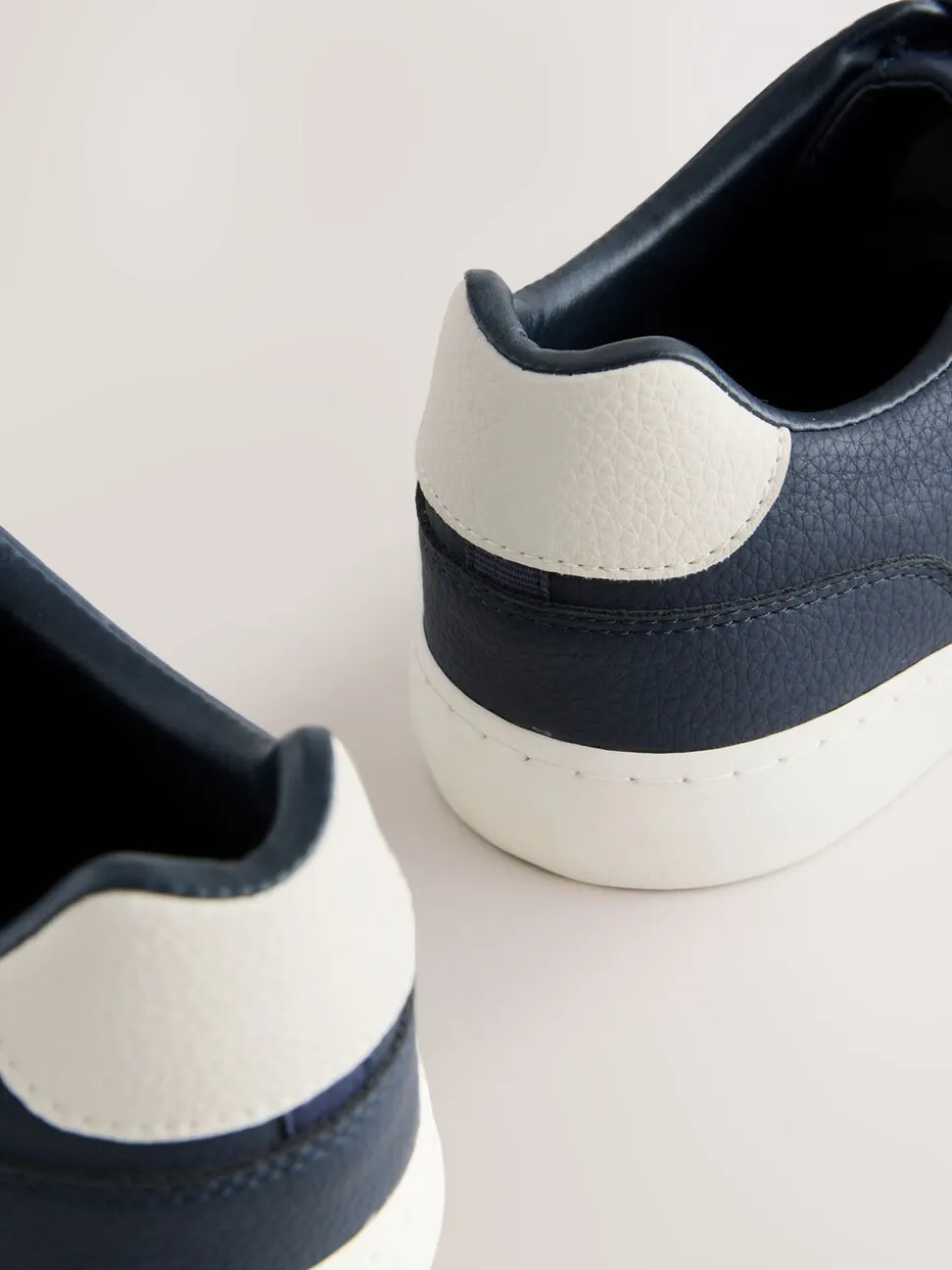Marineblauw - Low Court Trainers