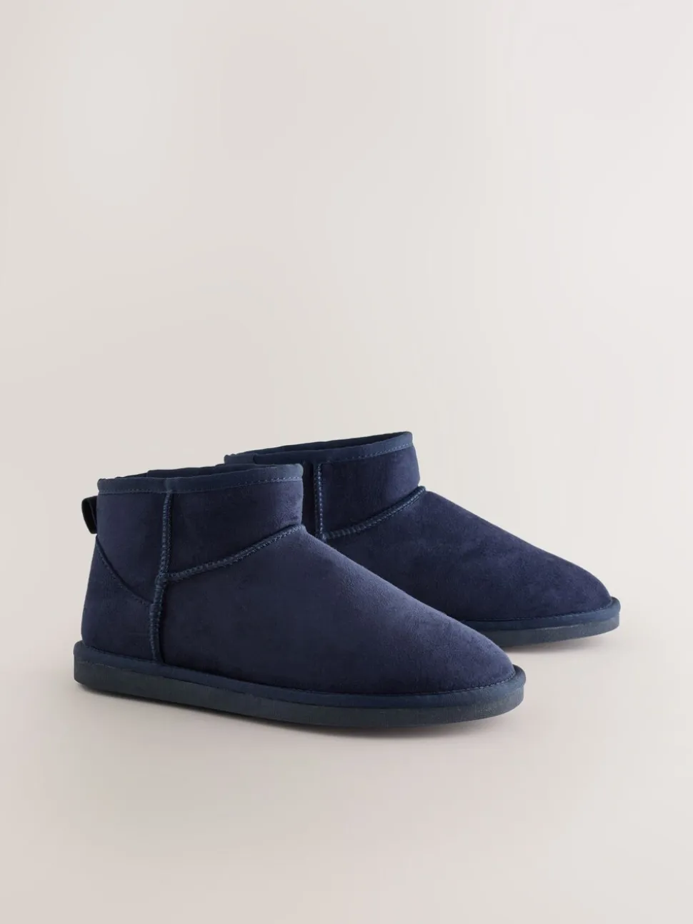 Marineblauw - Microsuede Boot Slippers