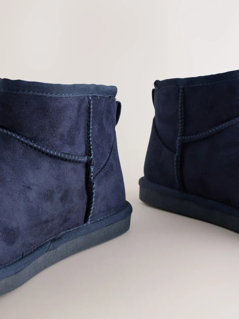 Marineblauw - Microsuede Boot Slippers