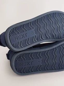 Marineblauw - Microsuede Boot Slippers