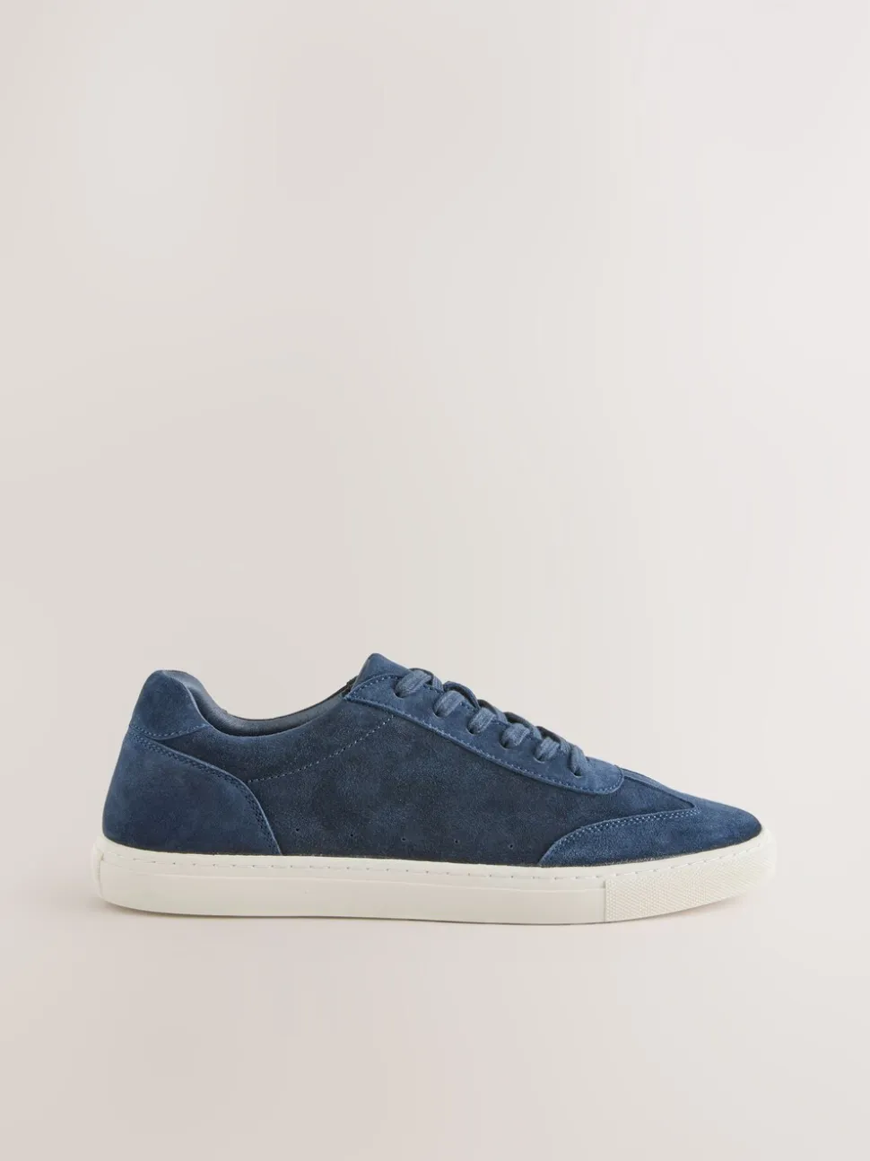 Marineblauw - Modieuze suède sneakers
