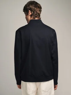 Marineblauw - Net bomberjack