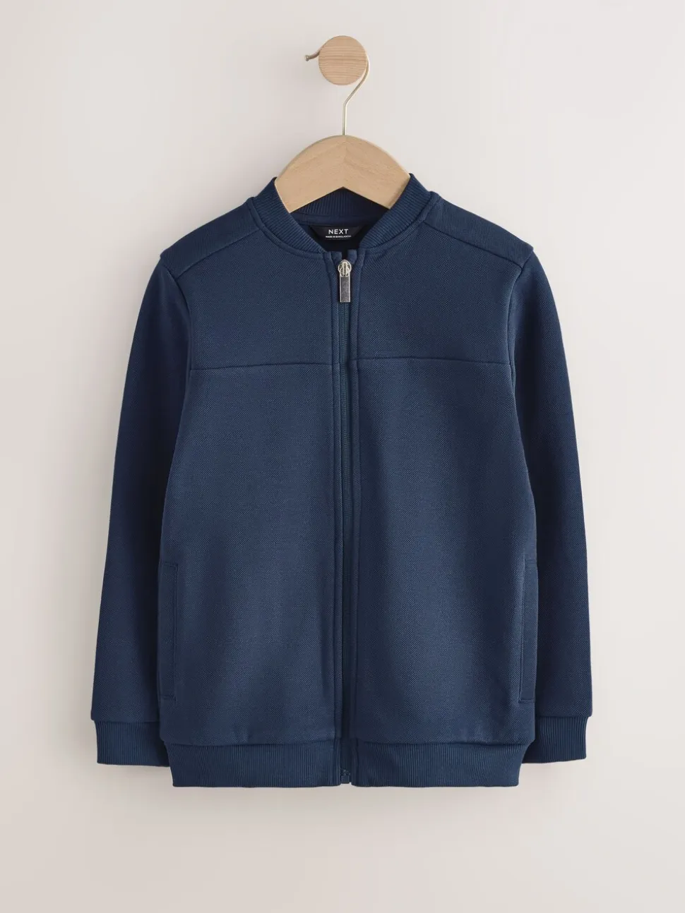 Marineblauw - Net bomberjack (3-16 jr)