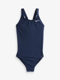 Marineblauw - Nike Hydrastrong Effen badpak