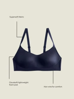 Marineblauw - N.Premium Cloud Zachte Ultiem Comfort Beha Zonder Beugel