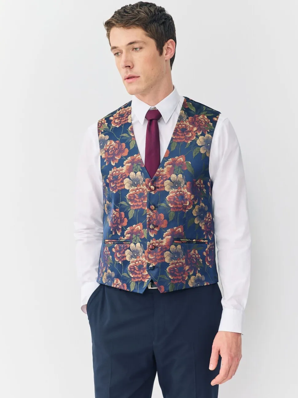 Marineblauw - Ontwerp gilet