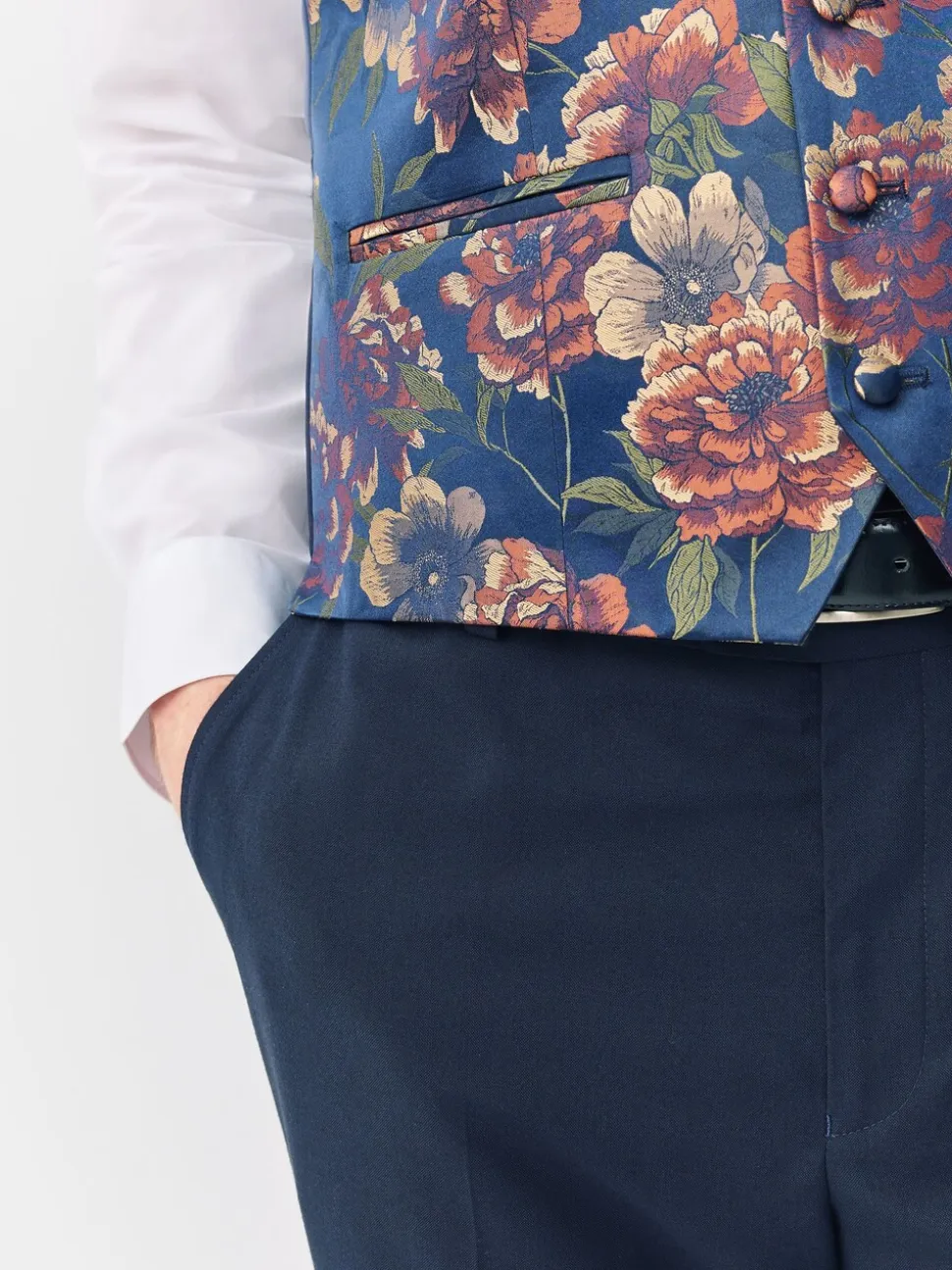 Marineblauw - Ontwerp gilet