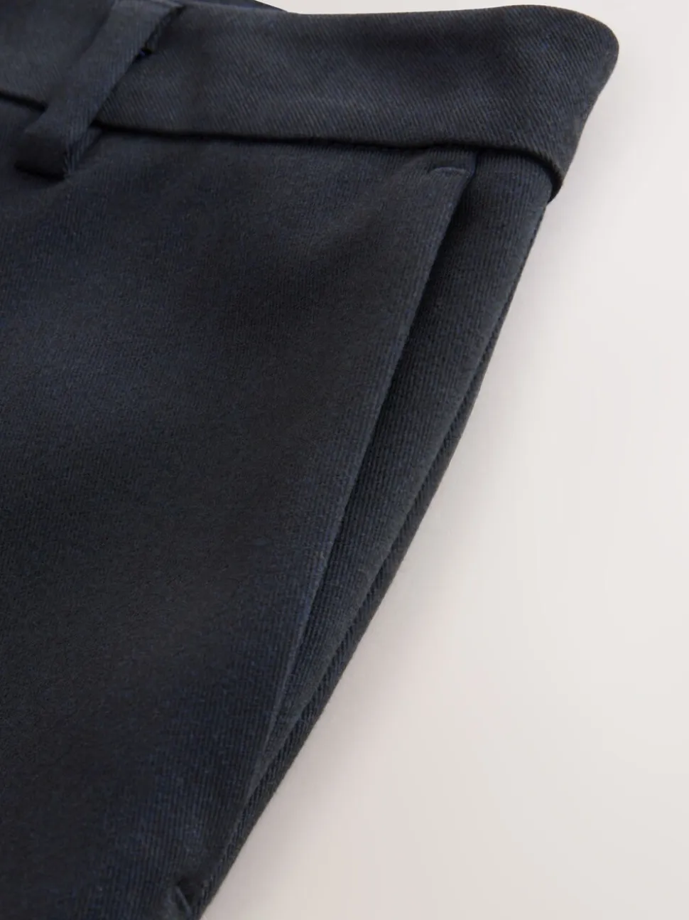 Marineblauw - Op maat gesneden smalle broek