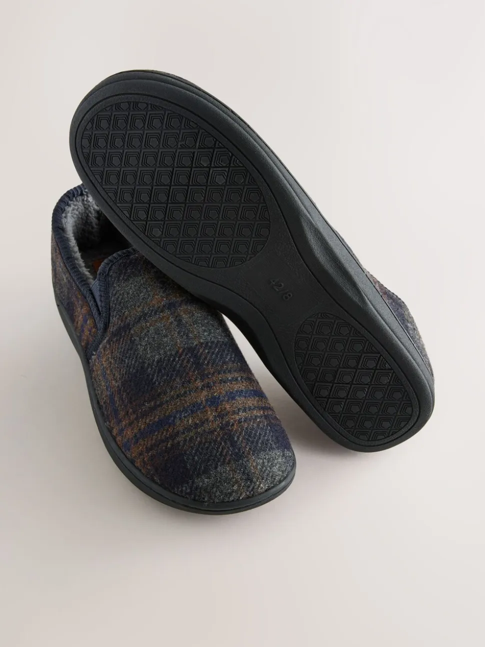 Marineblauw - Pantoffels met dichte hiel