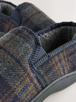 Marineblauw - Pantoffels met dichte hiel