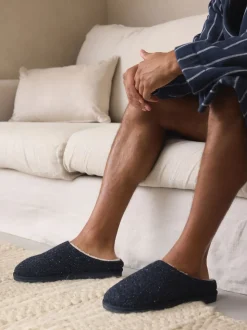 Marineblauw - Patterned Slippers