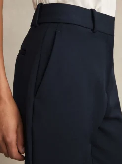 Marineblauw - Reiss Gabi slim-fit kostuumbroek