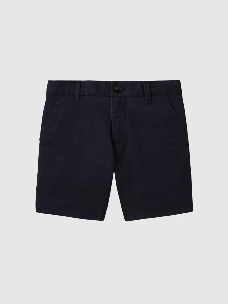 Marineblauw - Reiss Wicket Korte chino met stretch