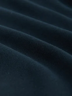 Marineblauw - Schoolbroek met hoog aandeel katoen en stretchy, elastische tailleband (3-16jr)
