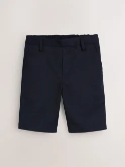 Marineblauw - Schoolshorts zonder plooien (3-14jr)