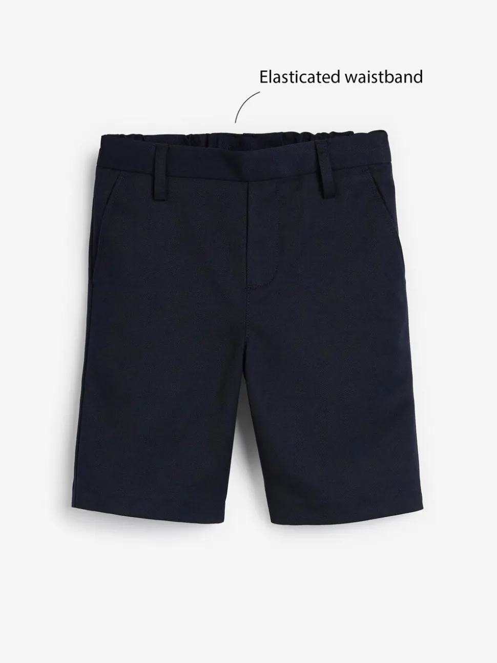 Marineblauw - Schoolshorts zonder plooien (3-14jr)