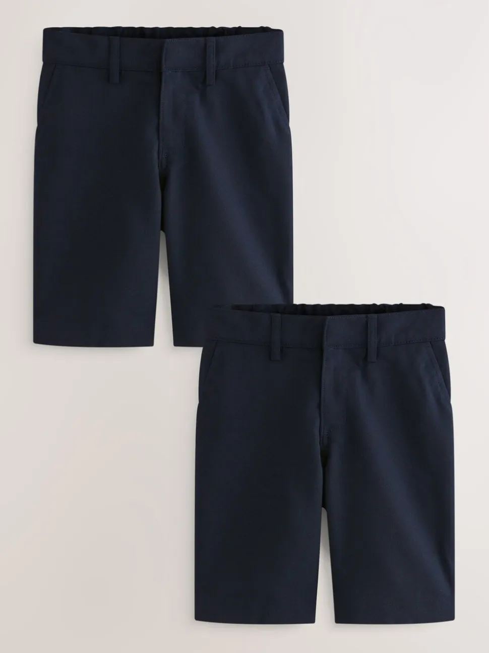 Marineblauw - Schoolshorts zonder plooien (3-14jr)
