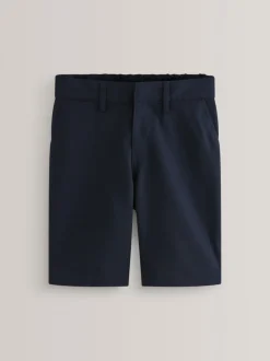 Marineblauw - Schoolshorts zonder plooien (3-14jr)