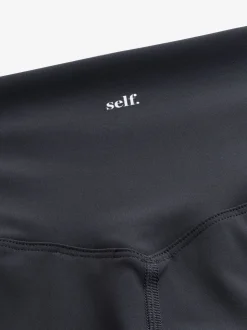 Marineblauw - self. Legging met hoge taille