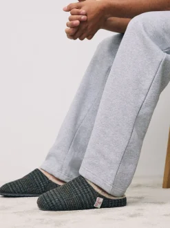 Marineblauw - Signature Harris Tweed Mule Slippers