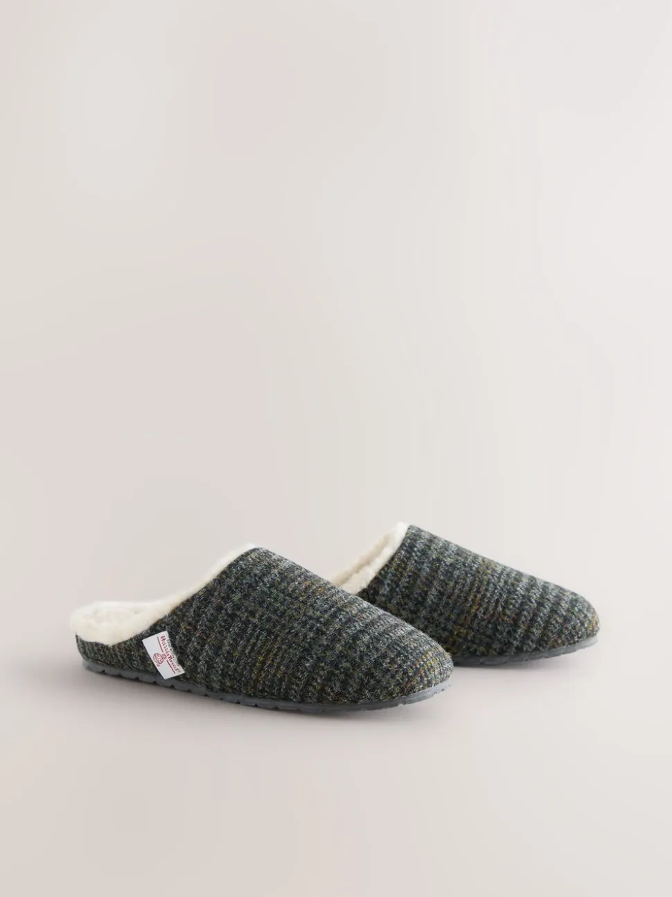 Marineblauw - Signature Harris Tweed Mule Slippers