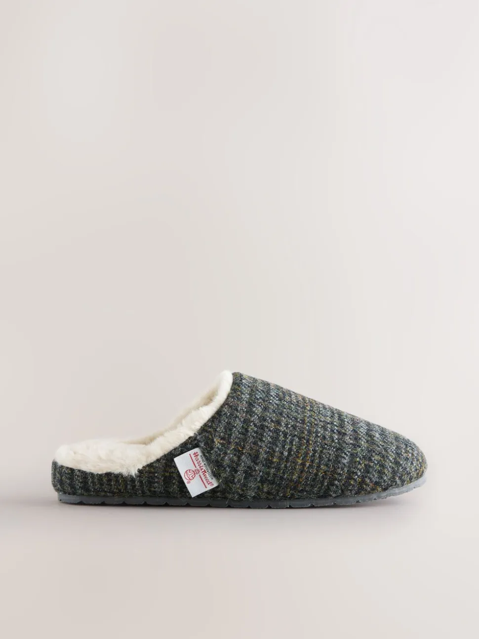 Marineblauw - Signature Harris Tweed Mule Slippers