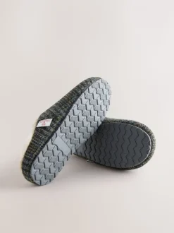 Marineblauw - Signature Harris Tweed Mule Slippers