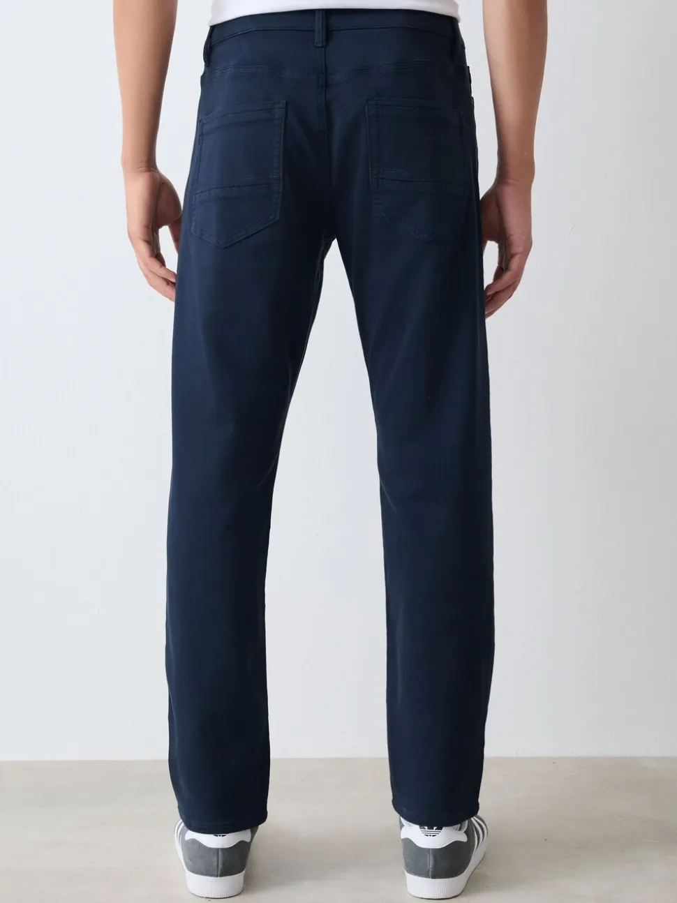 Marineblauw - Slim Fit - Comfortabele stretchjeans