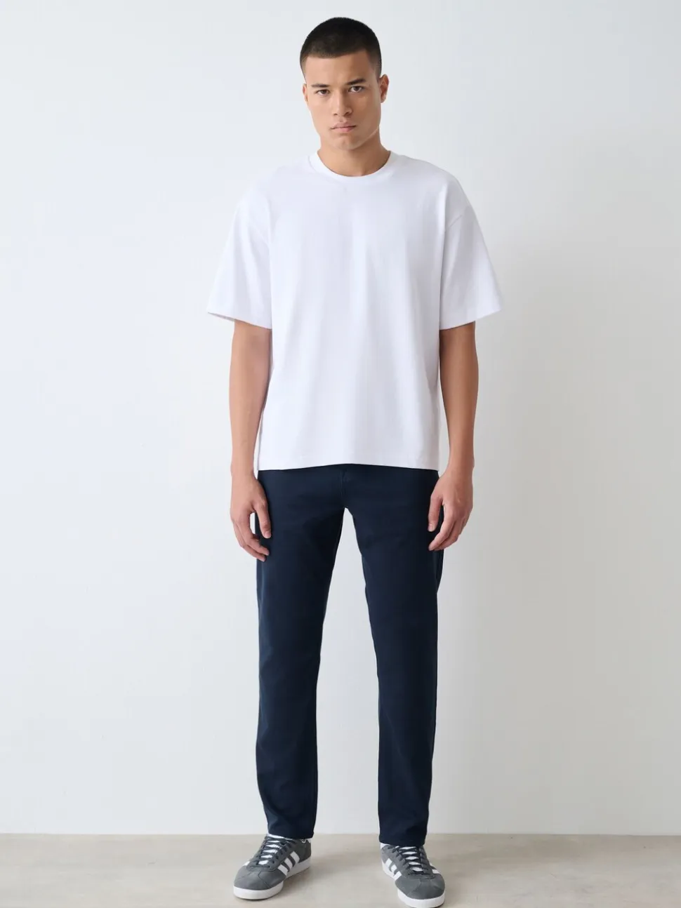 Marineblauw - Slim Fit - Comfortabele stretchjeans