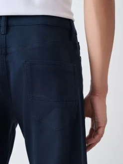 Marineblauw - Slim Fit - Comfortabele stretchjeans