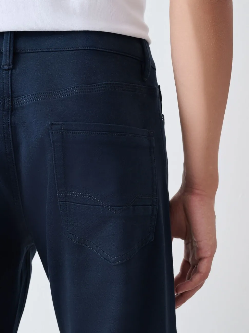 Marineblauw - Slim Fit - Comfortabele stretchjeans
